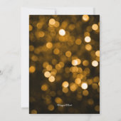 Goud en zwart Vrijgezellenfeest Kaart (Achterkant)