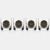 Goud en zwart whiskey glas (Voorkant)
