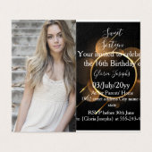 Goud en zwart, zestien foto's kaart (Buitenkant ongevouwen)