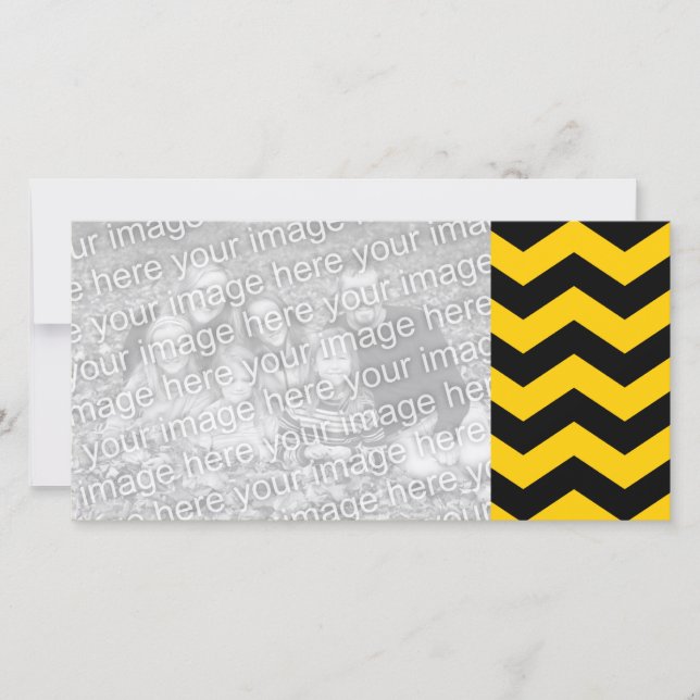 Goud en zwart Zigzag (Voorkant)