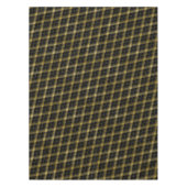 GOUD EN ZWARTE ARGYLE TARTAN PLAID TAFELKLEED (Voorkant)
