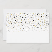 Goud en zwarte ballonnen Moderne geboorte Partij Kaart (Achterkant)