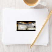  Goud en Zwarte Filmstrook Waterverf Etiket (Insitu)