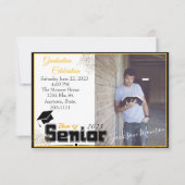 Goud en zwarte fotograafparty uitnodiging (Voorkant)