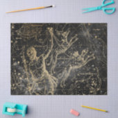 Goud en Zwarte Galaxy Sterrenkaart Serie Ontwerp 6 Tissuepapier (Craft)