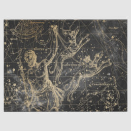 Goud en Zwarte Galaxy Sterrenkaart Serie Ontwerp 6 Tissuepapier