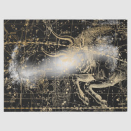 Goud en Zwarte Galaxy Sterrenkaart Serie Ontwerp 7 Tissuepapier