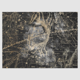 Goud en Zwarte Galaxy Sterrenkaart Serie Ontwerp 9 Tissuepapier