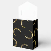 Goud en zwarte Halloween Moons Bedankdoosjes (Geopend)