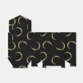 Goud en zwarte Halloween Moons Bedankdoosjes (Uitgevouwen)