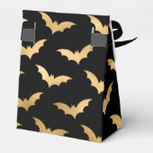 Goud en zwarte halloween vleermuizen bedankdoosjes (Achterkant)