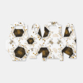 Goud en zwarte honingbijen bedankdoosjes (Uitgevouwen)