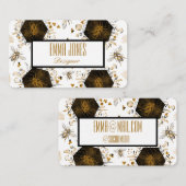 Goud en zwarte honingbijen visitekaartje (Voorkant / Achterkant)