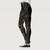 Goud en zwarte leggings (Links)
