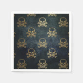  goud en zwarte piraatkorrels en Botten Servet (Voorkant)