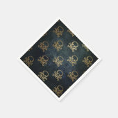  goud en zwarte piraatkorrels en Botten Servet (Hoek)