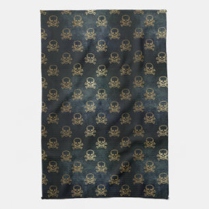  goud en zwarte piraatkorrels en Botten Theedoek