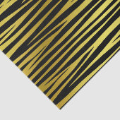 Goud en zwarte tijger als strepen patroon, dieren tissuepapier (Detail)