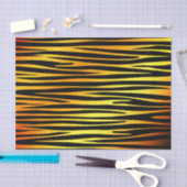 Goud en zwarte tijger als strepen patroon, dieren tissuepapier (Craft)