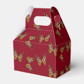 Goud en zwarte vlinders bedankdoosjes (Achterkant)