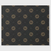 GOUD EN ZWARTE WEIMARANER CHRISTMAS WRAPPINGPAPIER CADEAUPAPIER (Vlak)