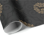 GOUD EN ZWARTE WEIMARANER CHRISTMAS WRAPPINGPAPIER CADEAUPAPIER (Rol Hoek)