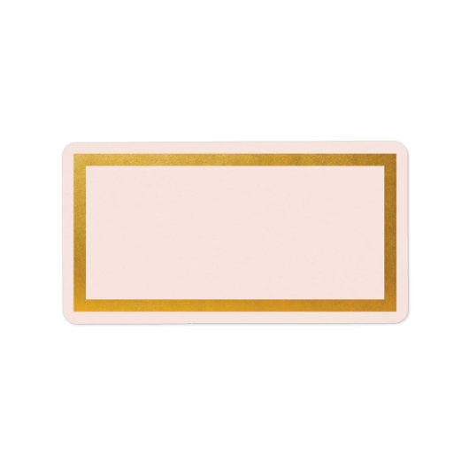 Goud etiket met folieblanco (Voorkant)