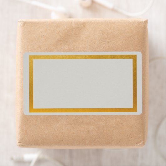 Goud etiket met folieblanco (Insitu)