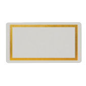 Goud etiket met folieblanco (Voorkant)