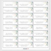 Goud Eucalyptus groen Individuele Adresetiketten Sticker (Vel)