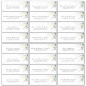 Goud Eucalyptus groen Individuele Adresetiketten Sticker (Voorkant)