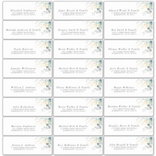 Goud Eucalyptus groen Individuele Adresetiketten Sticker