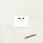 Goud Eyes Makeup Lashes Eyelashes Post-it® Notes (Op bureau)
