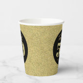 Goud Fabulous 50 Verjaardag Papieren Bekers (Links)