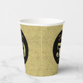 Goud Fabulous 50 Verjaardag Papieren Bekers (Rechts)