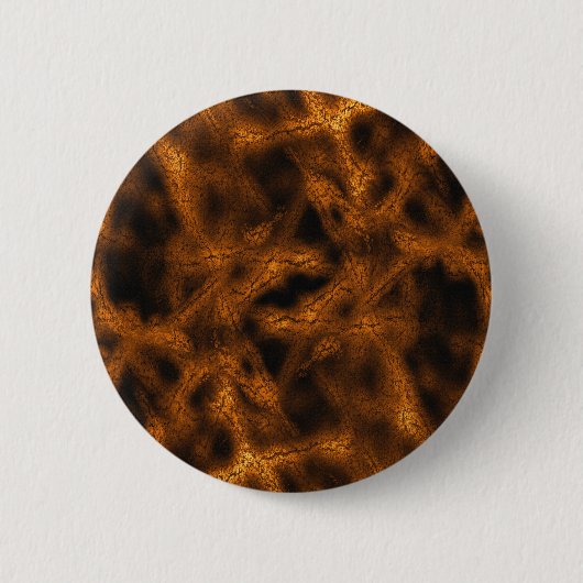 Goud fantasiepatroon ronde button 5,7 cm (Voorkant)