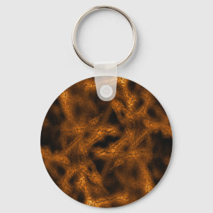 Goud fantasiepatroon sleutelhanger