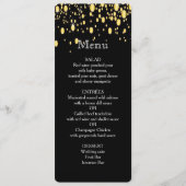 Goud, Faux Folie Bubbles, Stijlvol, Aangepast menu (Voorkant)