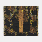 Goud Fleece Deken (Voorkant (Horizontaal))