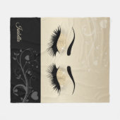  - Goud Fleece Deken (Voorkant (Horizontaal))