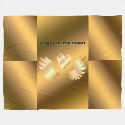 Goud Fleece Deken (Voorkant (Horizontaal))