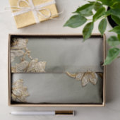 Goud  Floral Lijst Weefselpapier Tissuepapier (Geschenk)