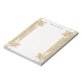 Goud Floral Notitieblok (Linkerzijde)