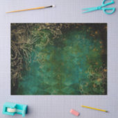 Goud Floral-overzichten voor groene ontkoppeling Tissuepapier (Craft)