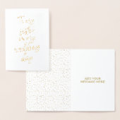 Goud Folie Aan mijn zus op mijn trouwdag Folie Kaarten (Display)