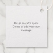 Goud Folie Aangepast Eenvoudig Elegant Wit Bedankjes Labels (Achterkant)