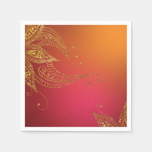 Goud Folie Arabisch Servet (Voorkant)