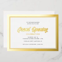 Goud Folie Calligrafie Grand Opening