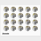 Goud Folie Confetti Aangepaste Foto Favor Sticker (Vel)