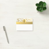 Goud Folie Confetti Stippen Glam Moderne Monogram Post-it® Notes (Kantoor)